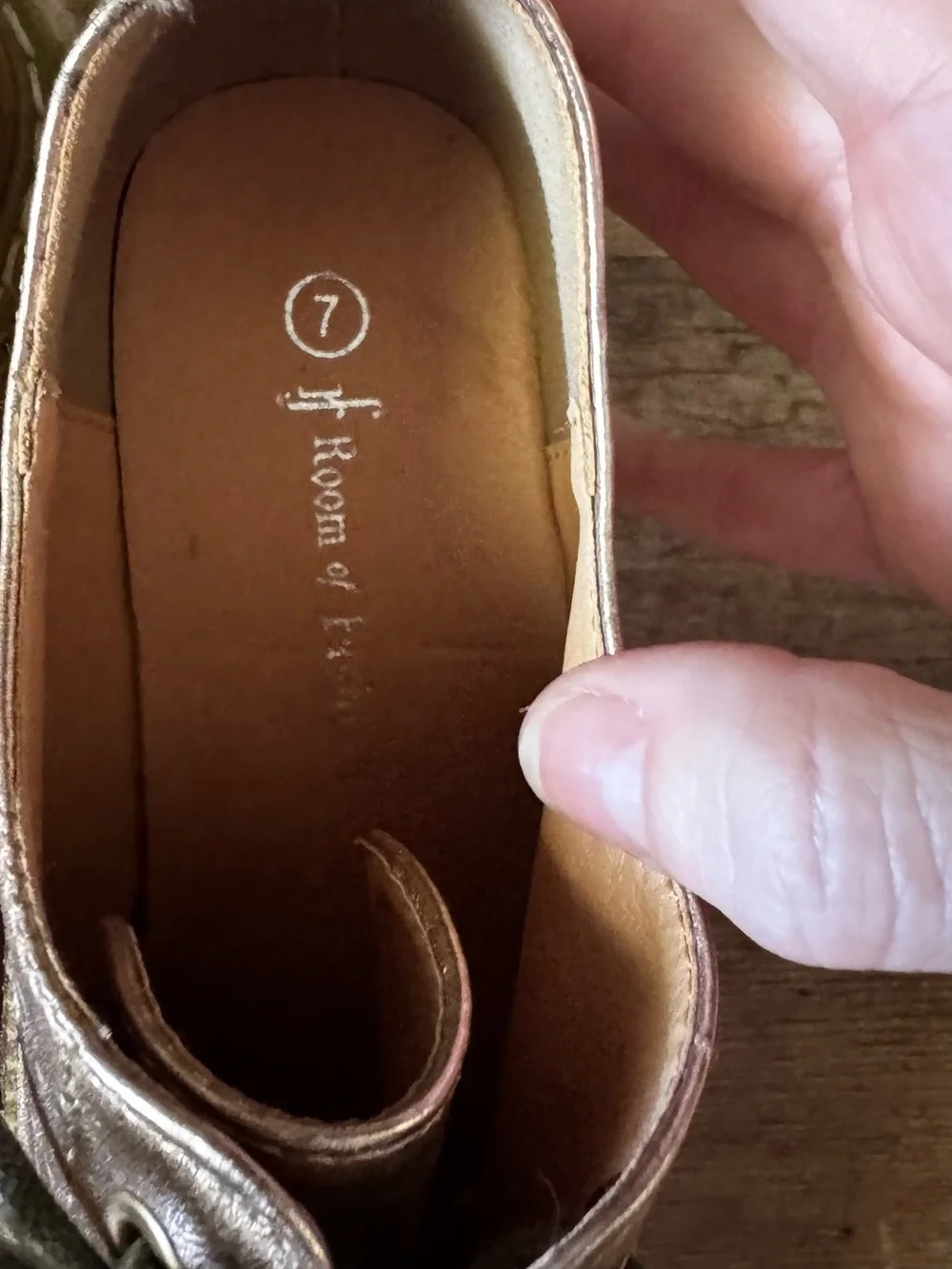 Women's Rose Gold Wingtip Platform Oxfords